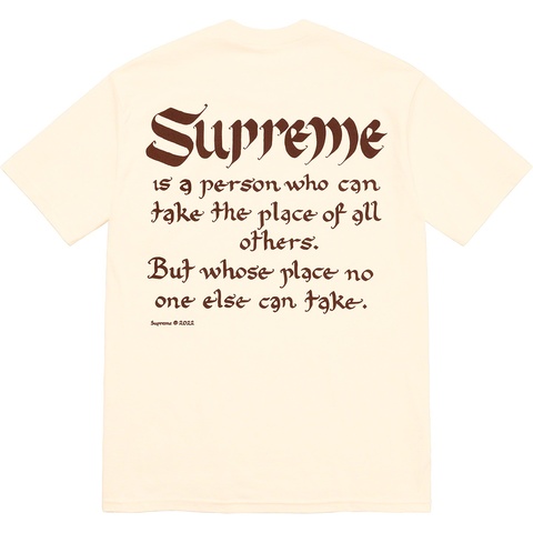 Supreme Person Tee - Natural