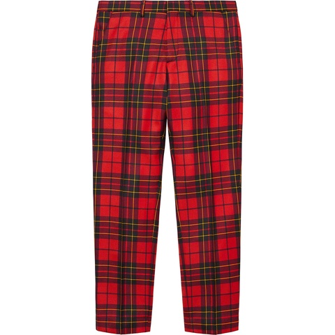 Supreme Tartan Wool Suit - Red