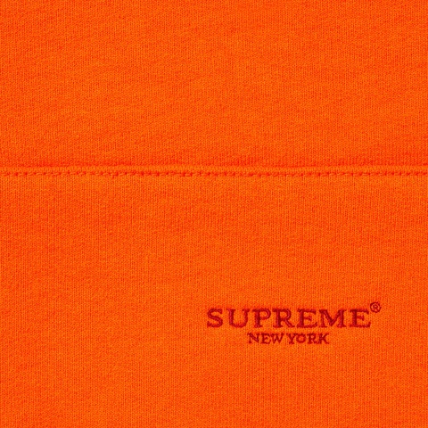 Supreme Micro Logo Hooded Sweatshirt - Dark Orange