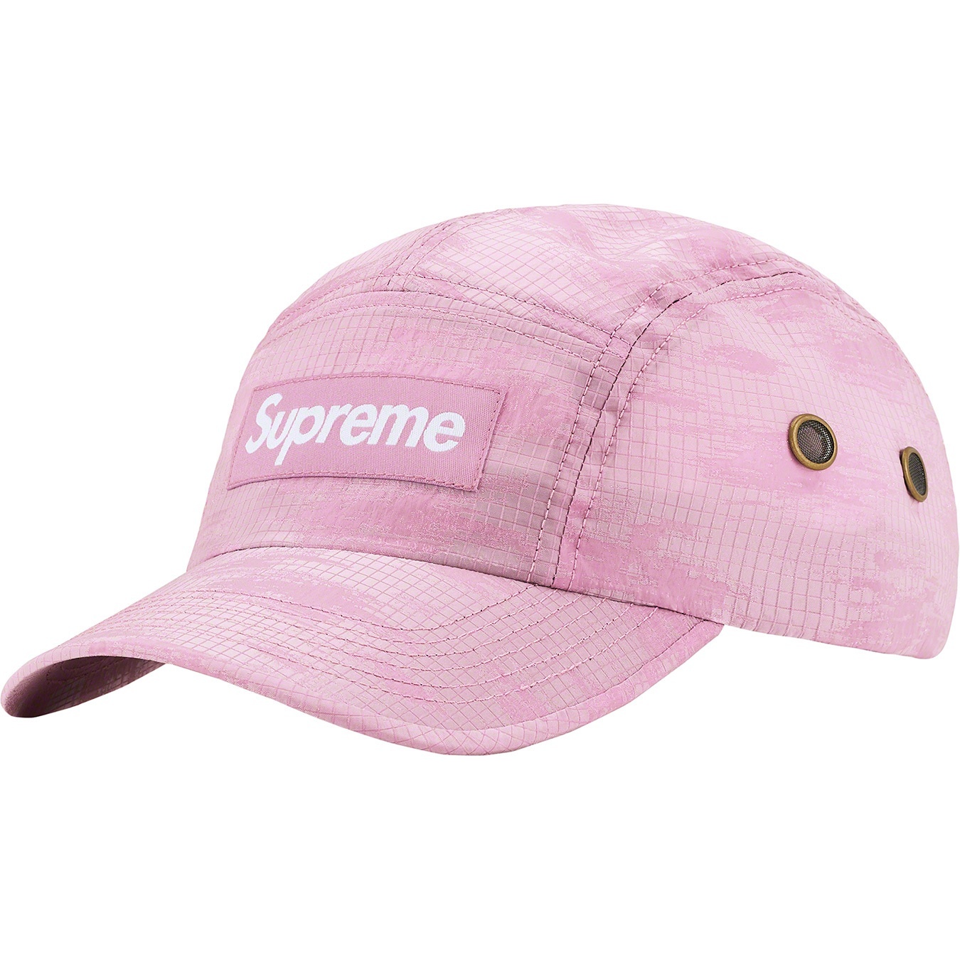 Supreme Broken Camo Camp Cap (SS22) - Purple - $48