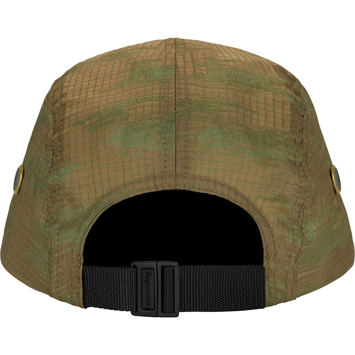 Supreme Broken Camo Camp Cap (SS22) - Olive - $48
