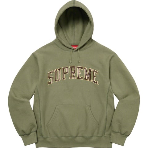 Supreme Stars Arc Hooded Sweatshirt - Light Olive