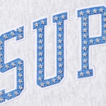 Supreme Stars Arc Hooded Sweatshirt (SS22) - Ash Grey