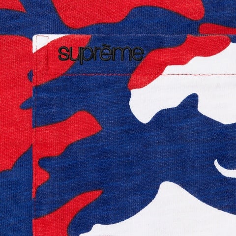 Supreme S/S Pocket Tee - Red Camo