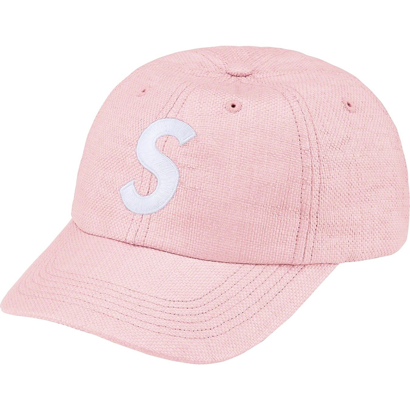 Supreme Raffia S Logo 6-Panel (SS22) - Lilac - $58
