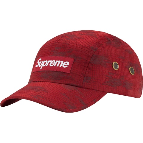 Supreme Broken Camo Camp Cap - Red