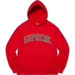 Supreme Stars Arc Hooded Sweatshirt (SS22) - Red