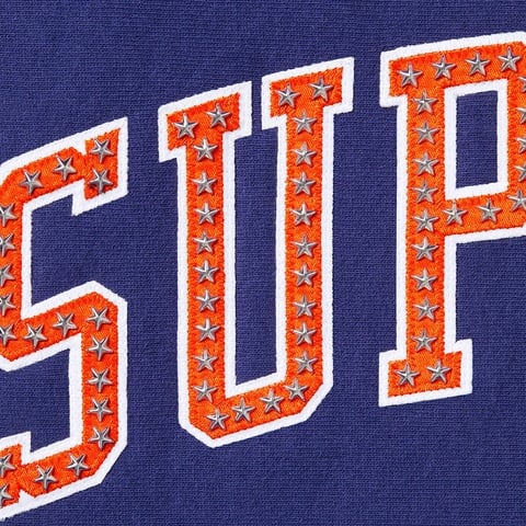 Supreme Stars Arc Hooded Sweatshirt - Dark Royal