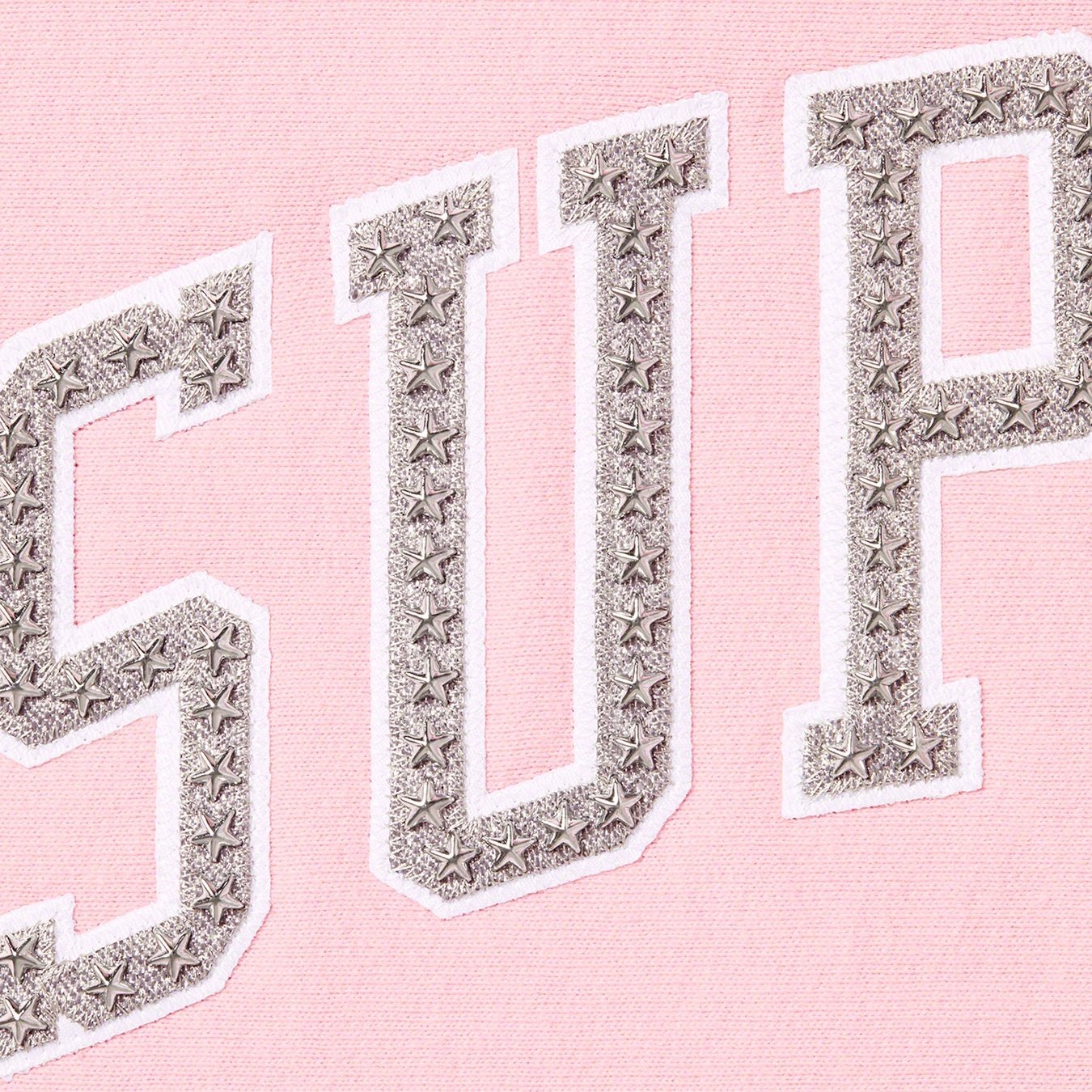 Supreme Stars Arc Hooded Sweatshirt (SS22) - Light Pink - $168