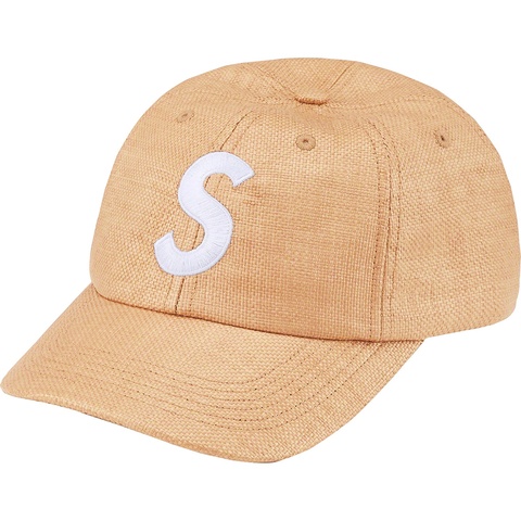 Supreme Raffia S Logo 6-Panel - Natural