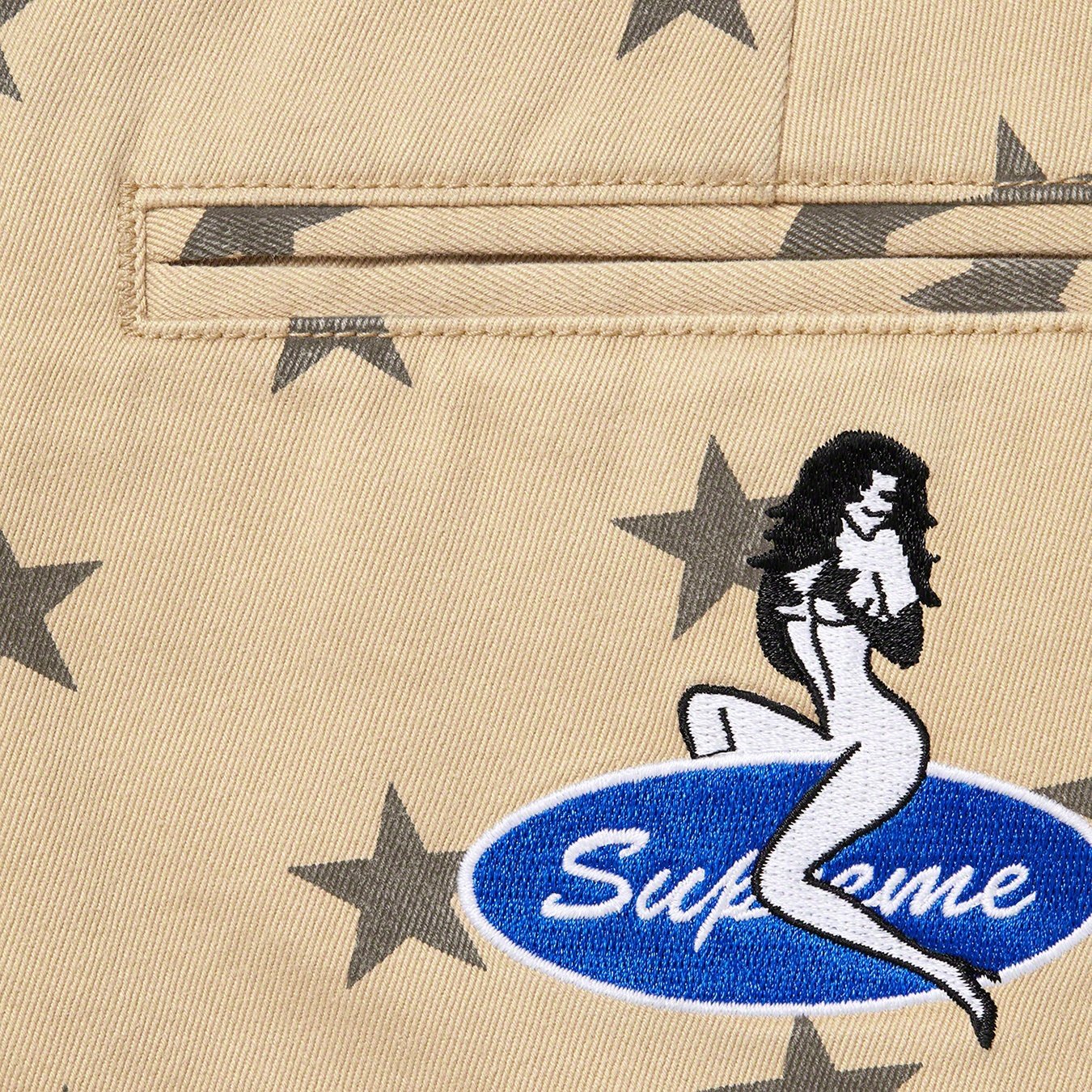 Supreme Chino Pant (SS22) - Khaki Stars - $148