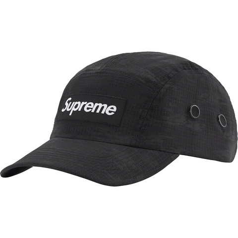 Supreme Broken Camo Camp Cap - Black