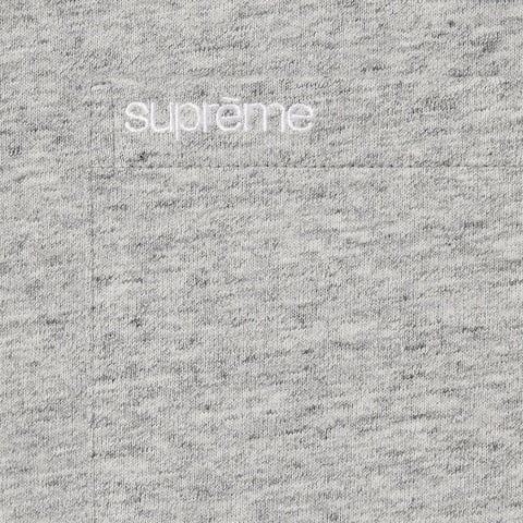 Supreme S/S Pocket Tee - Heather Grey