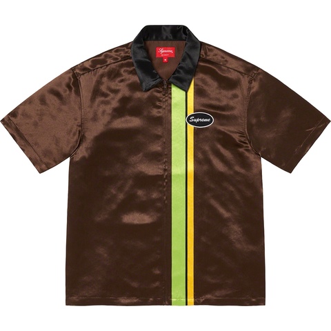 Satin Zip Up S/S Work Shirt - spring/summer 2022 - Supreme
