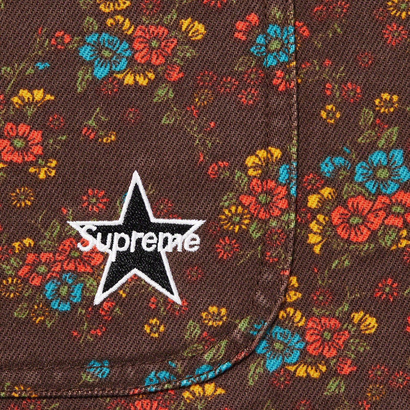 Supreme Denim Chore Coat (SS22) - Flowers - $178