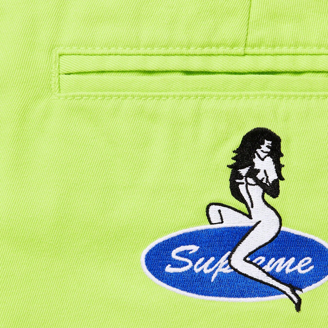 Supreme Chino Pant (SS22) - Light Neon - $148