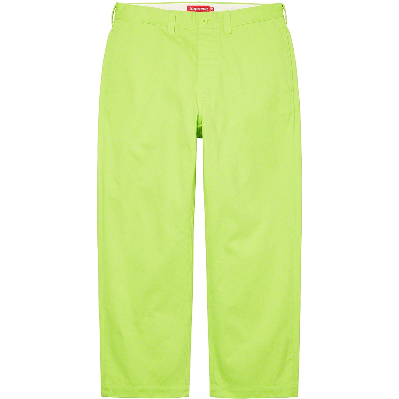 Supreme Chino Pant (SS22) - Light Neon - $148