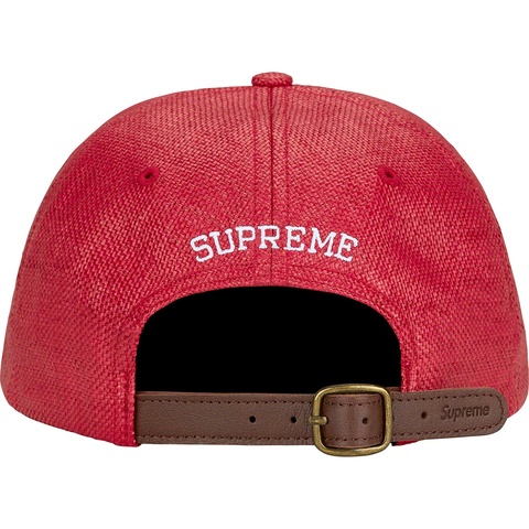 Supreme Raffia S Logo 6-Panel - Red