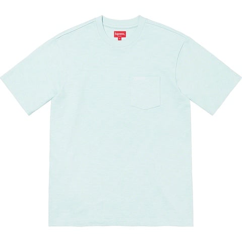 Supreme S/S Pocket Tee - Light Blue