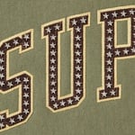 Supreme Stars Arc Hooded Sweatshirt (SS22) - Light Olive