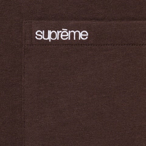 Supreme S/S Pocket Tee - Dark Brown