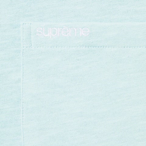 Supreme S/S Pocket Tee - Light Blue