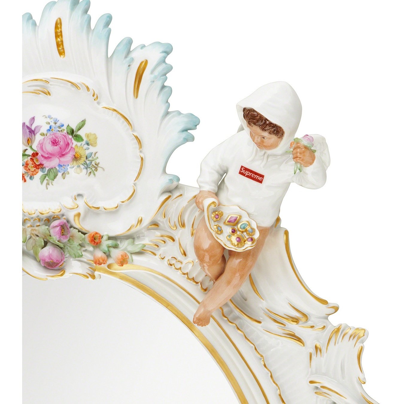 Supreme Supreme Meissen Hand-Painted Porcelain Mirror (SS22) - Multicolor - $16000
