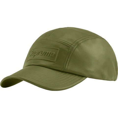 Supreme GORE-TEX Leather Camp Cap - Olive