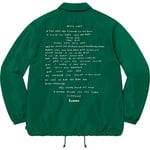 Supreme Gummo Coaches Jacket (SS22) - Dark Green