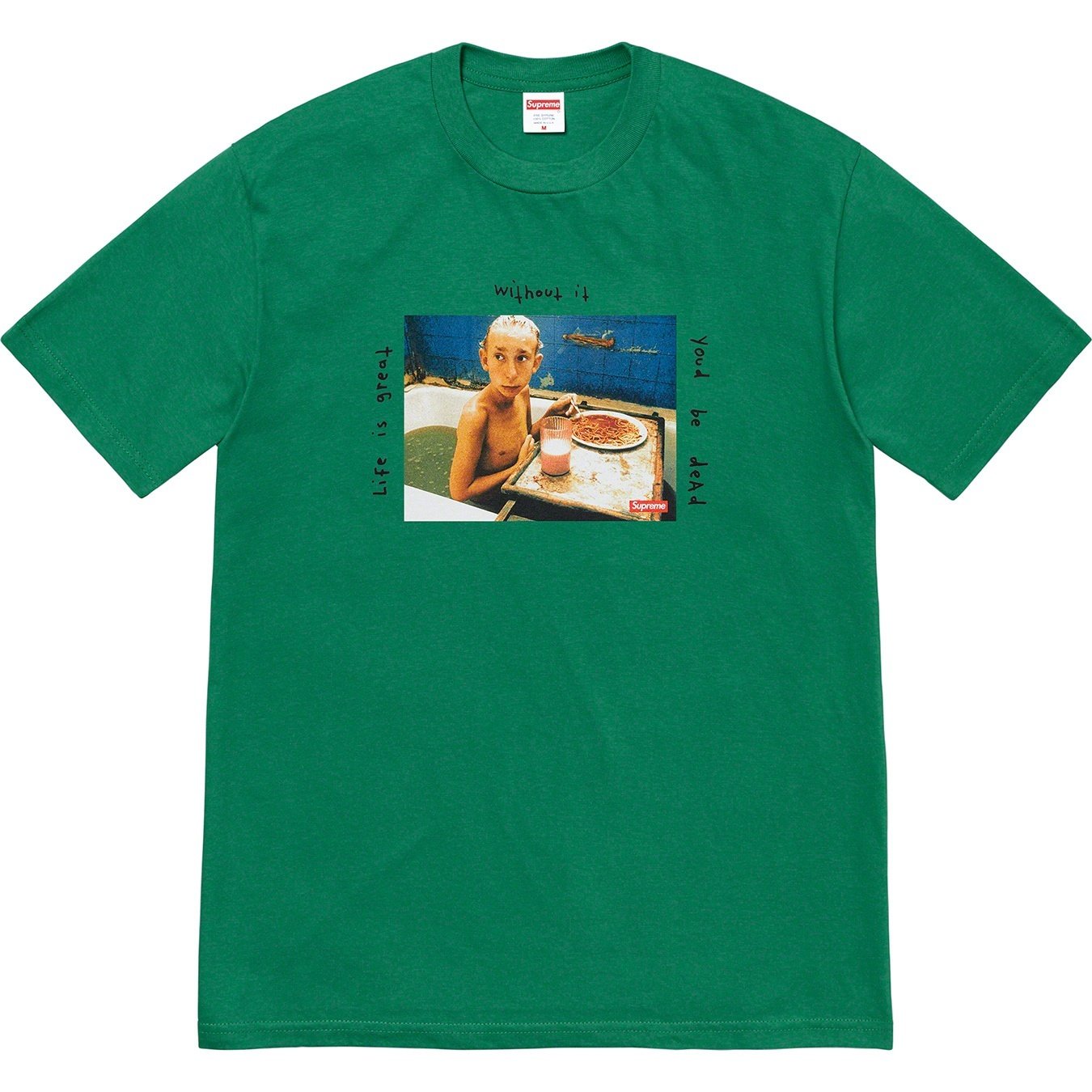 Supreme Gummo Bathtub Tee (SS22) - Light Pine - $44