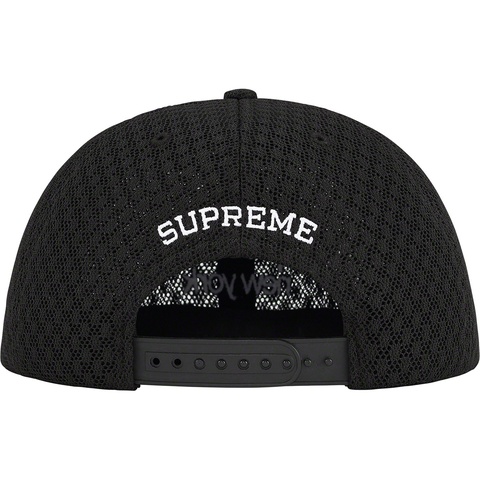 Supreme Classic Logo Air Mesh 6-Panel - Black