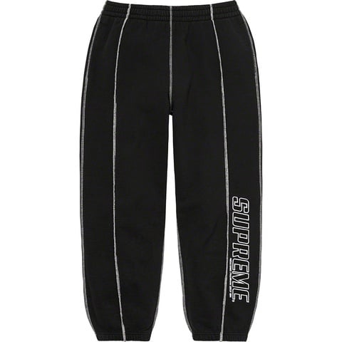 Supreme Coverstitch Sweatpant - Black