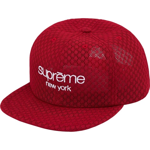 Supreme Classic Logo Air Mesh 6-Panel - Red