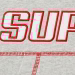 Supreme Coverstitch Hooded Sweatshirt (SS22) - Heather Grey