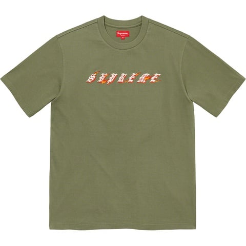 Supreme Flames S/S Top - Olive