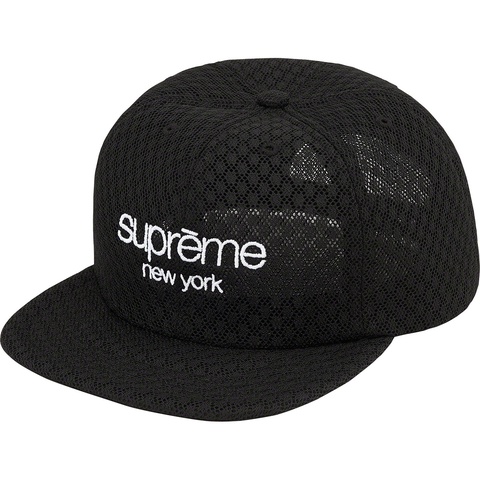 Supreme Classic Logo Air Mesh 6-Panel - Black