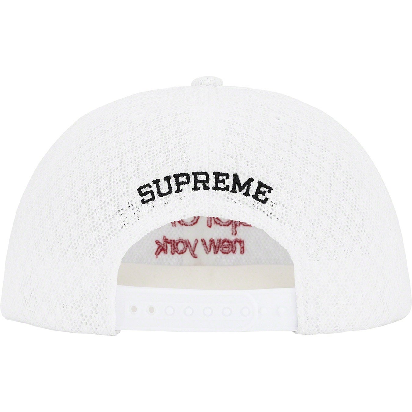 Supreme Classic Logo Air Mesh 6-Panel (SS22) - White - $48