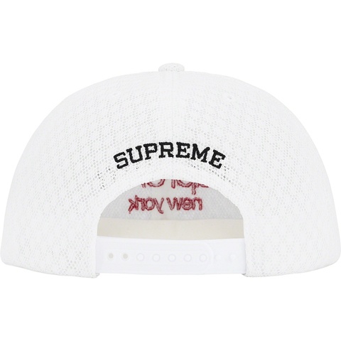 Supreme Classic Logo Air Mesh 6-Panel - White