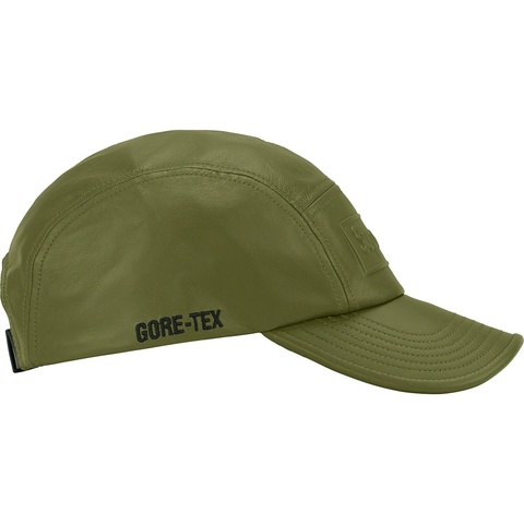Supreme GORE-TEX Leather Camp Cap - Olive