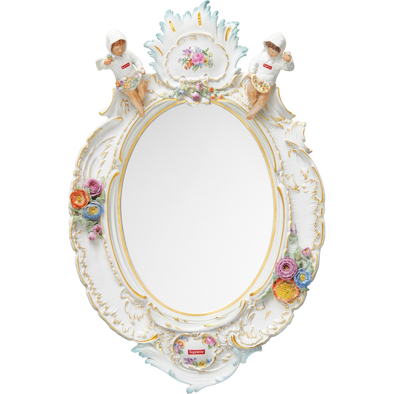 Supreme Supreme Meissen Hand-Painted Porcelain Mirror (SS22) - Multicolor - $16000