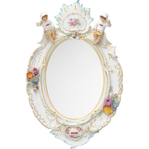 Supreme Supreme®/Meissen® Hand-Painted Porcelain Mirror - Multicolor
