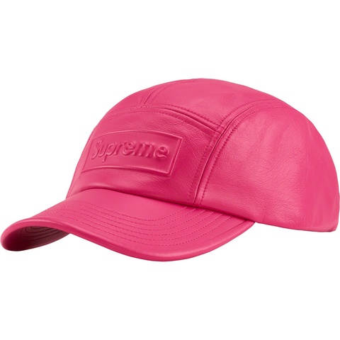 Supreme GORE-TEX Leather Camp Cap - Pink