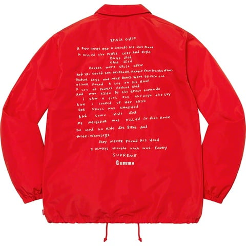 Gummo Coaches Jacket - spring/summer 2022 - Supreme