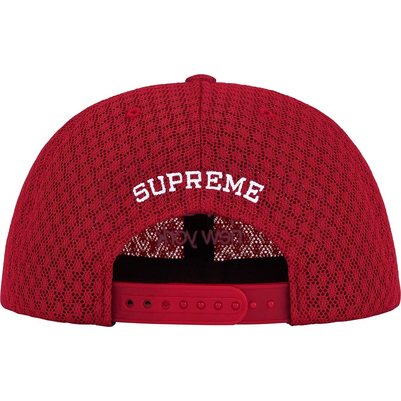 Supreme Classic Logo Air Mesh 6-Panel (SS22) - Red - $48