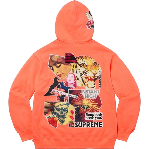 Supreme Instant High Patches Hooded Sweatshirt - Apricot