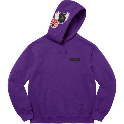 Supreme Instant High Patches Hooded Sweatshirt - Purple