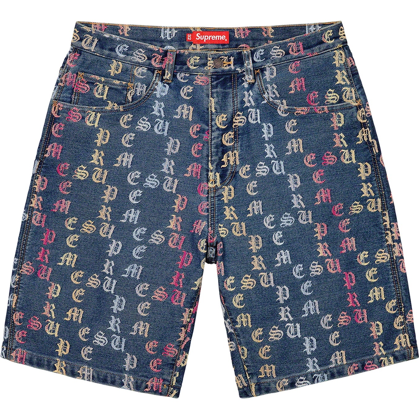 Supreme Gradient Jacquard Denim Short (SS22) - Blue - $148