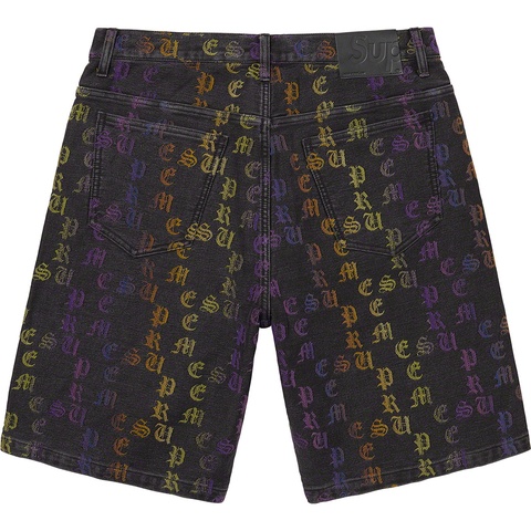 Gradient Jacquard Denim Short - spring/summer 2022 - Supreme