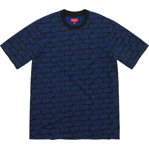 Supreme Word Bubble Jacquard S/S Top - Black