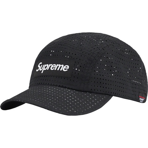 Supreme Perforated Camp Cap - Black